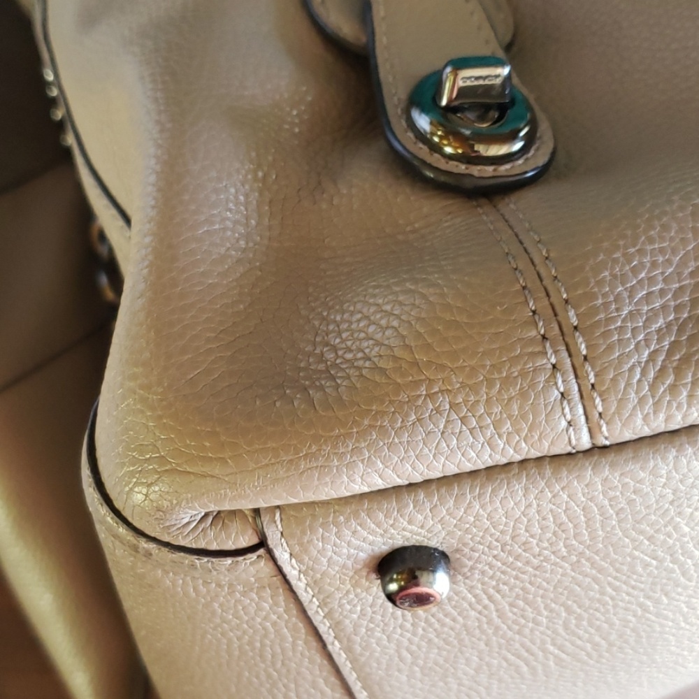 Coach Pebble Leather Tote - Picture 2 of 8